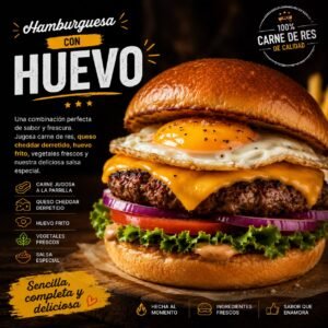 Hamburguesa con huevo